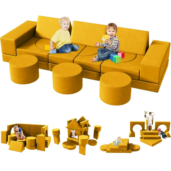 20PCS Kids Modular Kids Sofa Play Couch