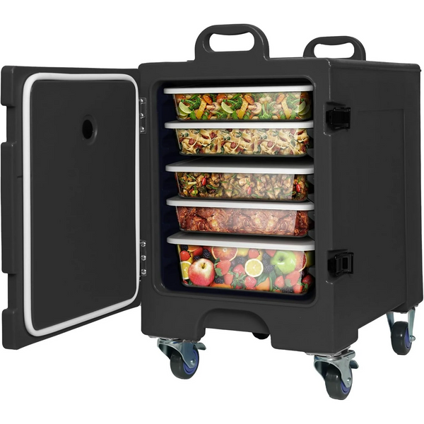 81QT Food Warmer with Portable Handles and Wheels