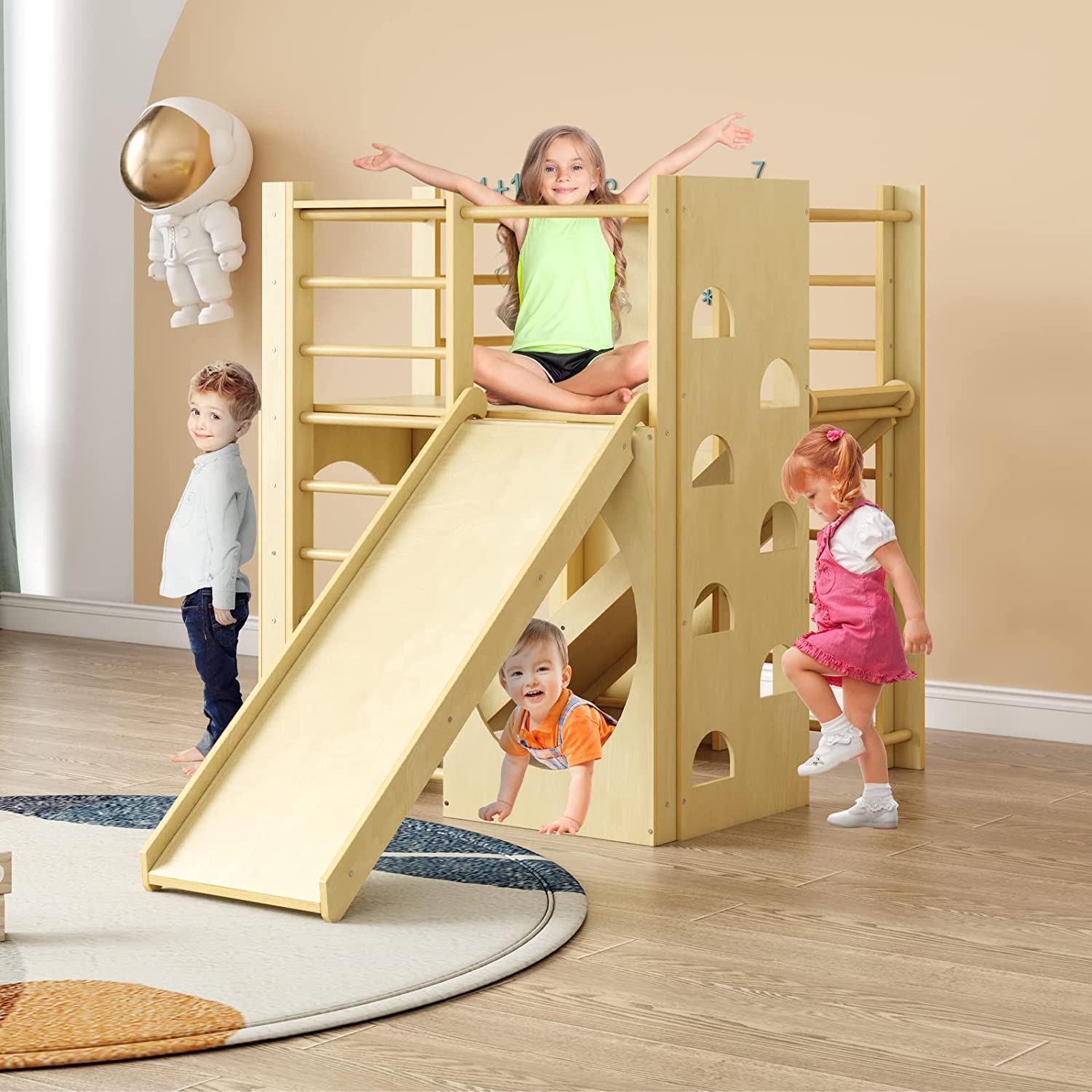 Linor Indoor Playground,Children Kids 2-8yrs (Wood) –